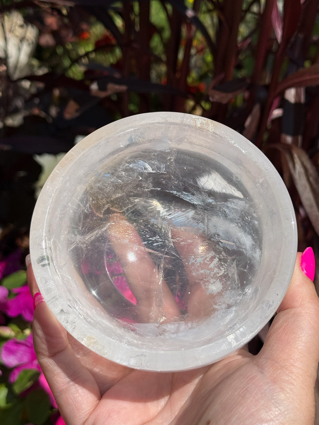 High Quality Clear Quartz Bowl