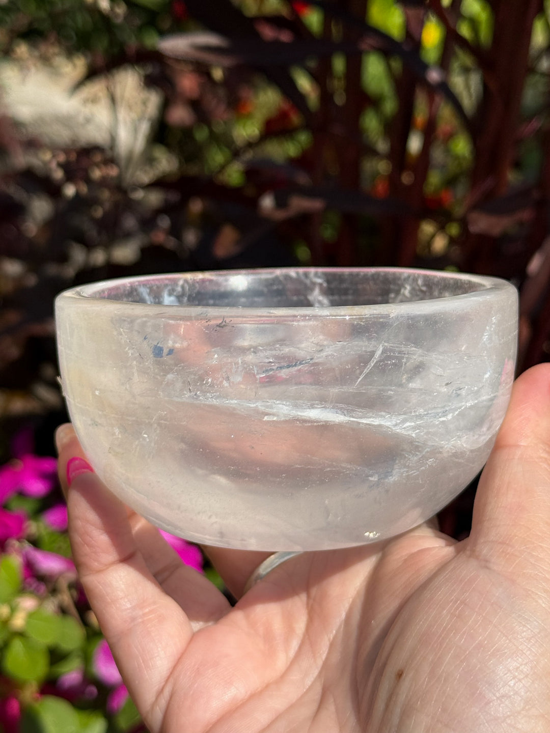 High Quality Clear Quartz Bowl
