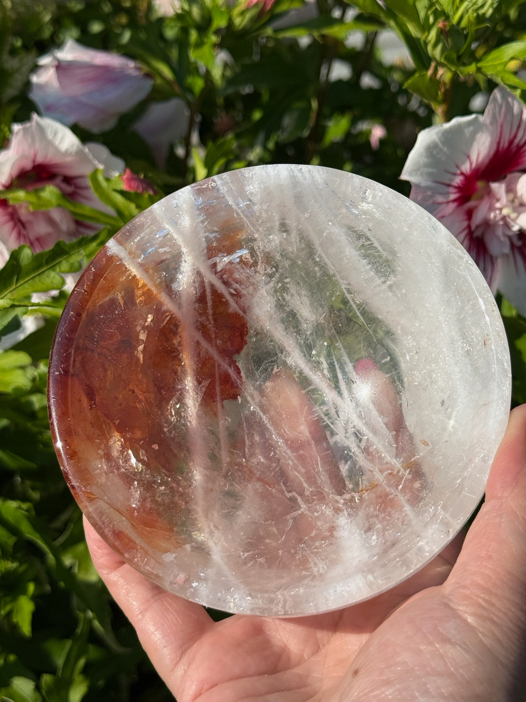 Hematite Fire Quartz Bowl Carving