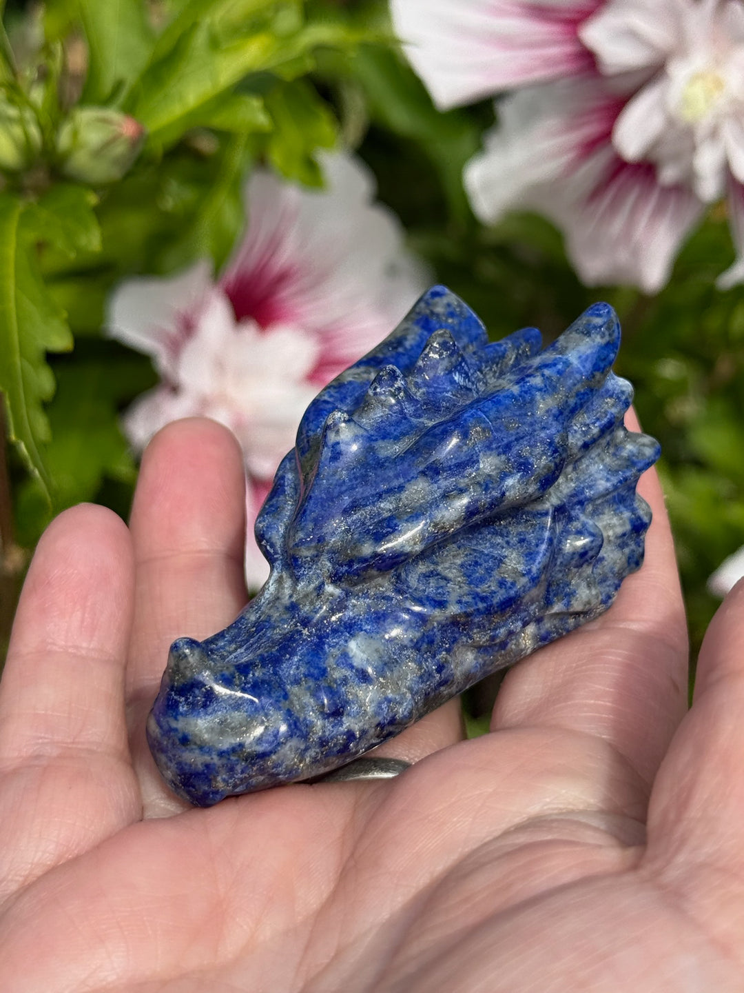 Lapis Lazuli Dragon Head Carving