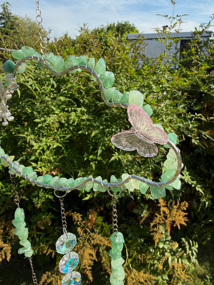 Aventurine Cloud Window Sun Catcher Carving