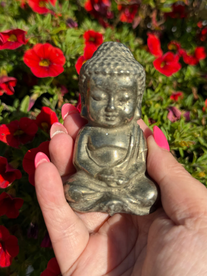 Pyrite Buddha Carving from China