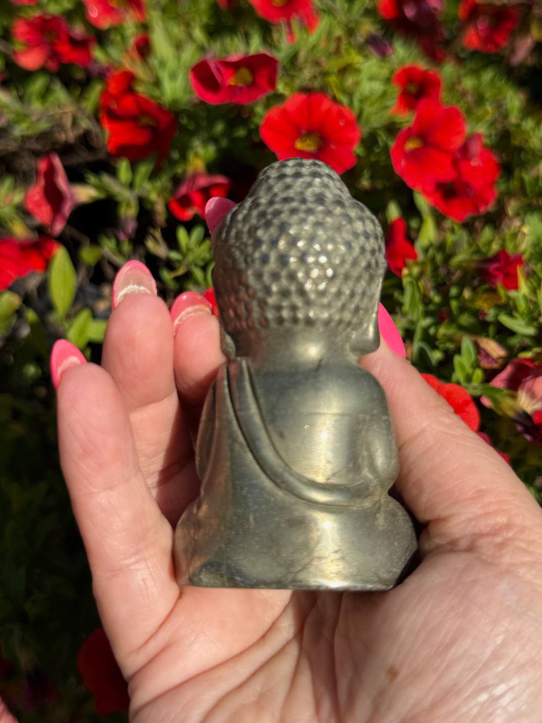 Pyrite Buddha Carving from China
