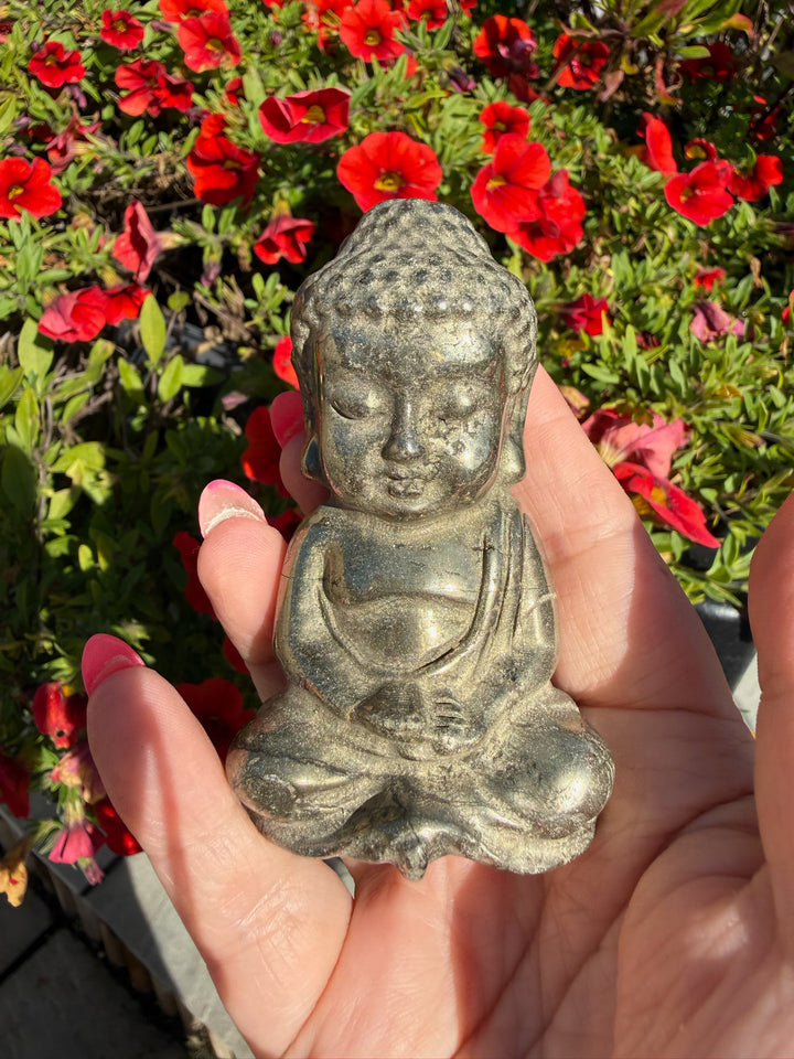 Pyrite Buddha Carving from China