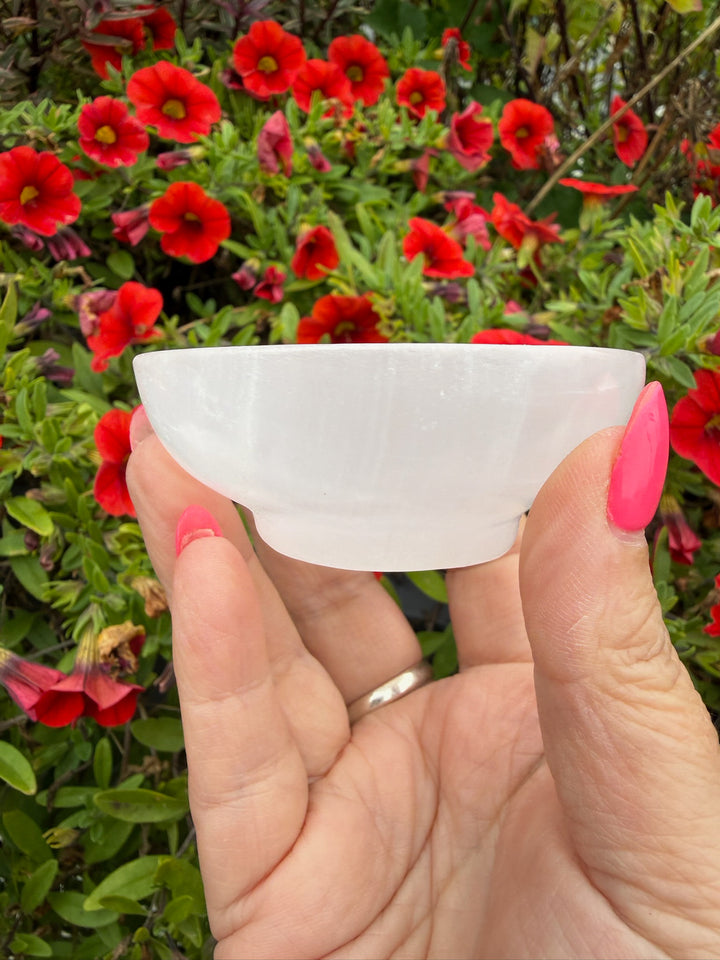 Uv Reactive Mangano Calcite Trinket Dish Bowl