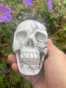 Howlite Skull