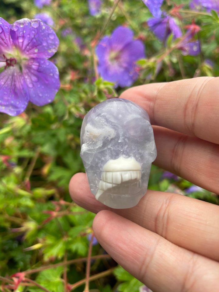 Lavender Fluorite Skull