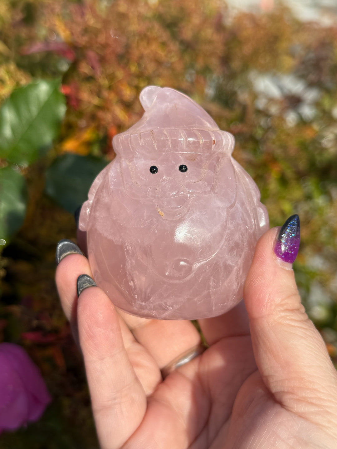 Rose Quartz Father Christmas Santa