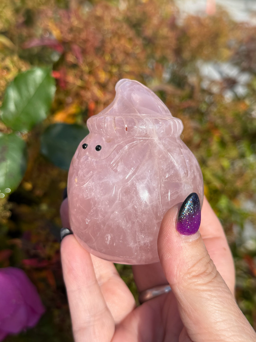 Rose Quartz Father Christmas Santa