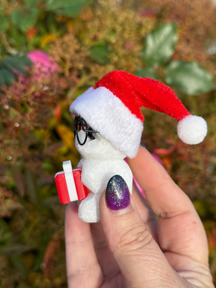 Christmas White Jade Crystal Pet