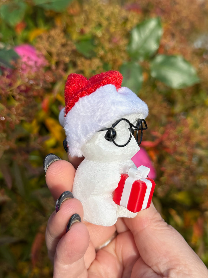 Christmas White Jade Crystal Pet
