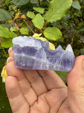 Load image into Gallery viewer, Purple Fluorite Carved Dragon Head
