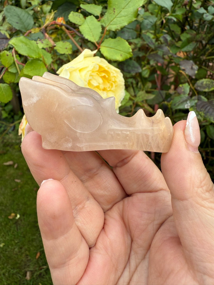Agate Carved Dragon Head