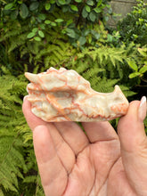 Load image into Gallery viewer, Red Vein Agate Carved Dragon Head
