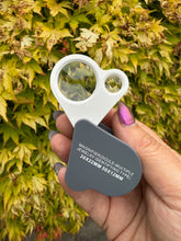 Load image into Gallery viewer, 30X/50X Dual Lens Pocket foldable Loupe Magnifier Jewelry Magnifying Glass
