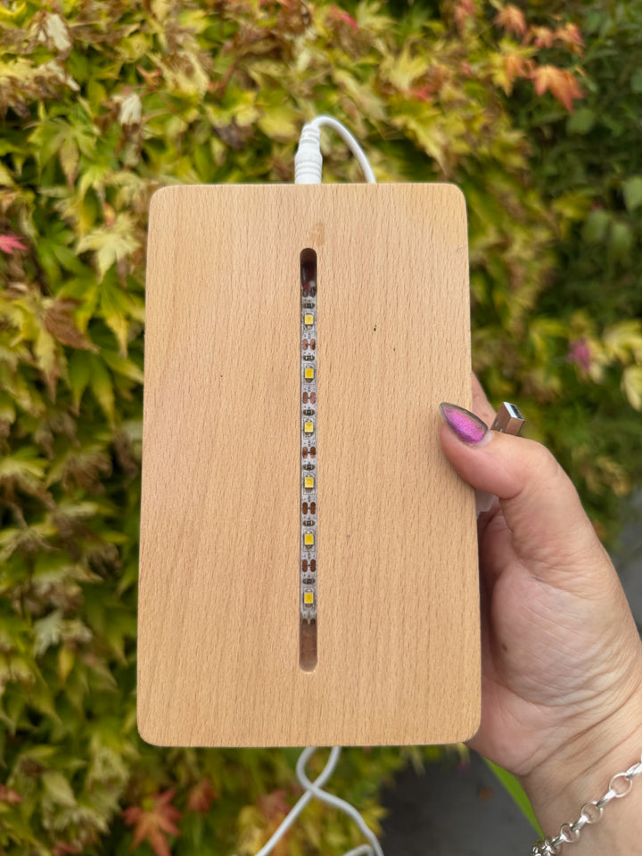 Rectangle Crystal Display USB Lightbox