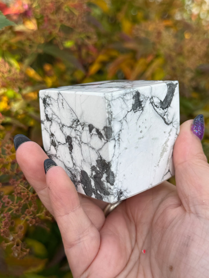 Howlite Floating Cube