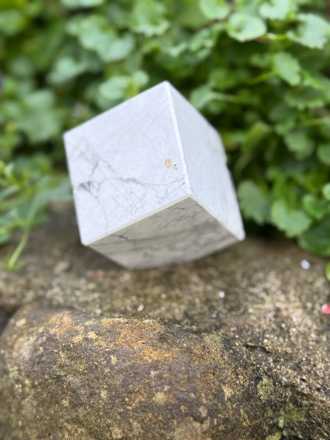 Howlite Floating Cube