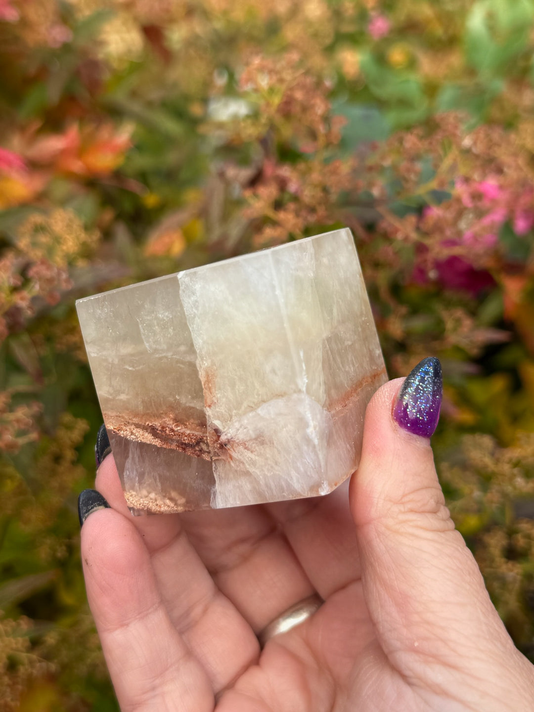 Clear Fluorite Floating Cube