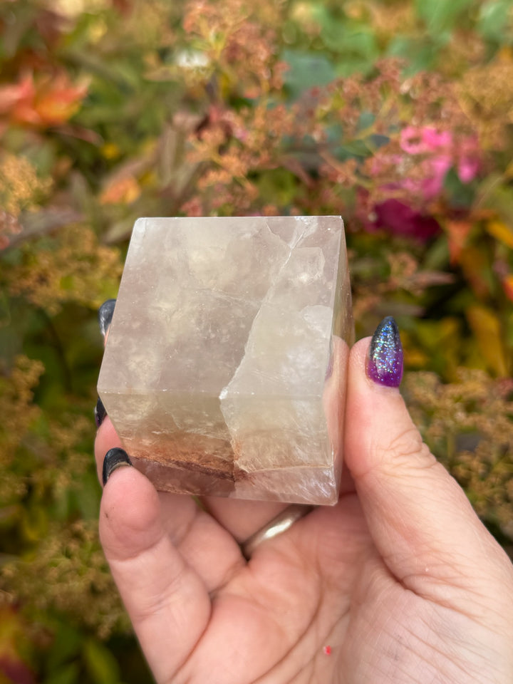 Clear Fluorite Floating Cube