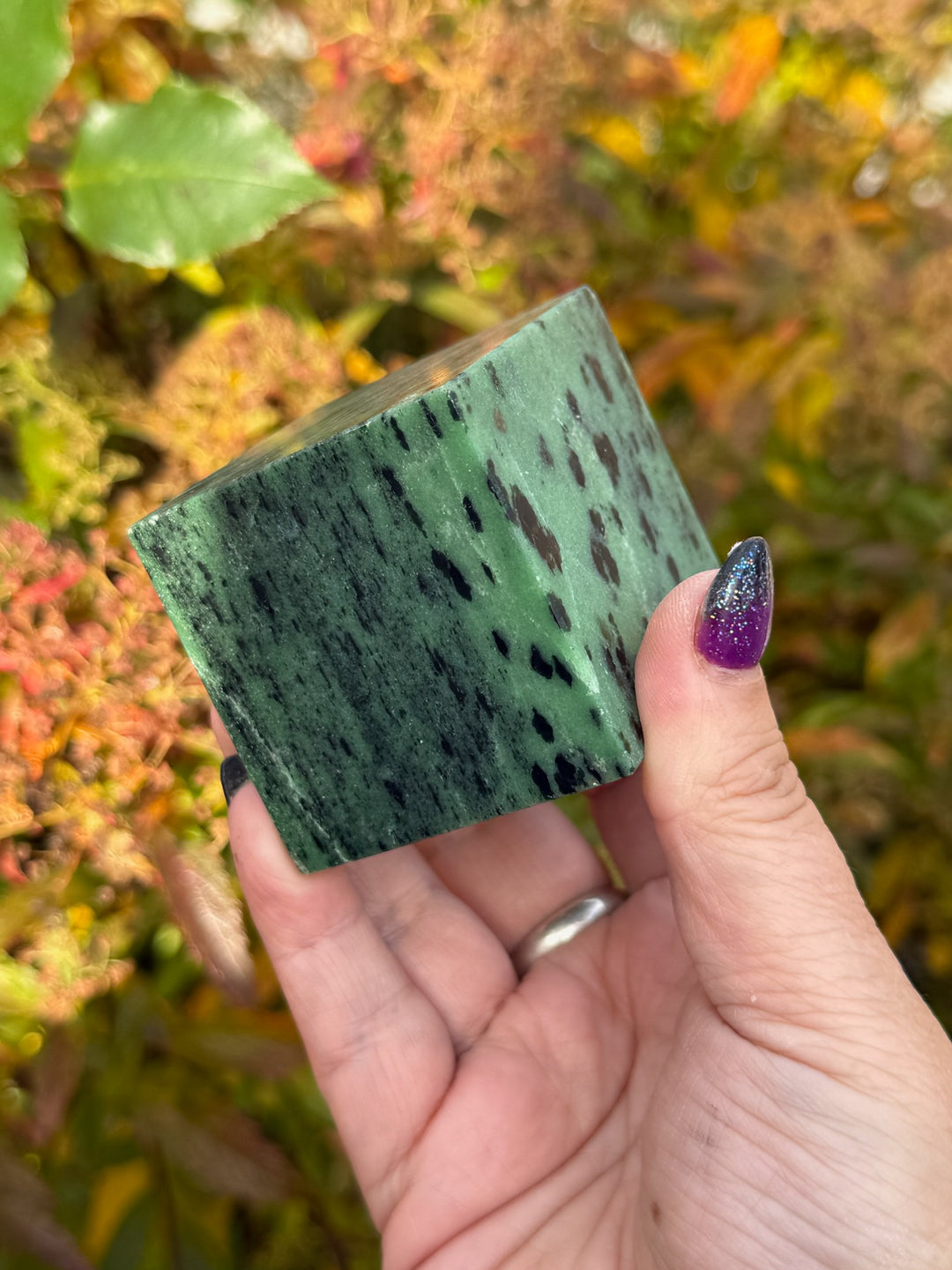 Ruby in Zoisite Floating Cube