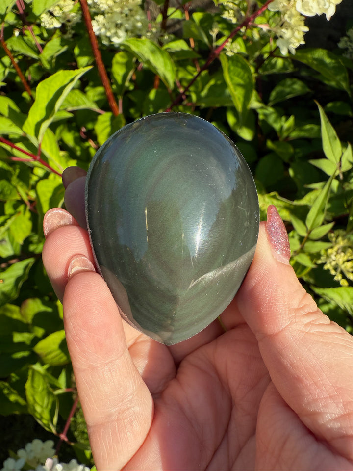 Part Polished Rainbow Obsidian Freeform