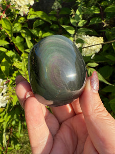 Part Polished Rainbow Obsidian Freeform