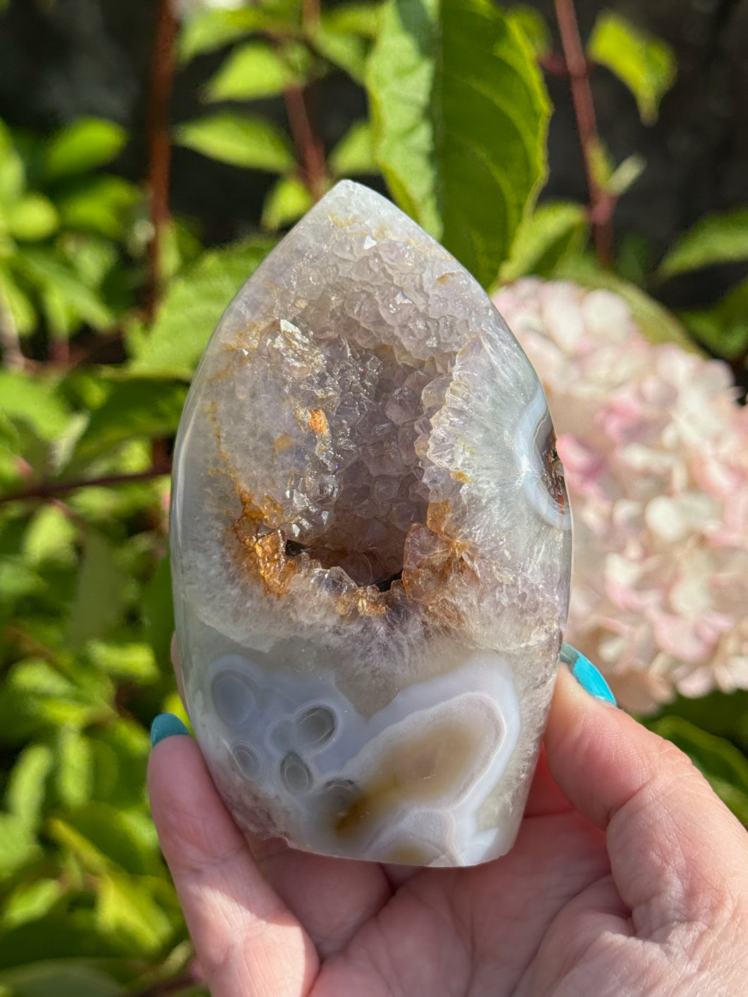 Amethyst Agate and Quartz Freeform