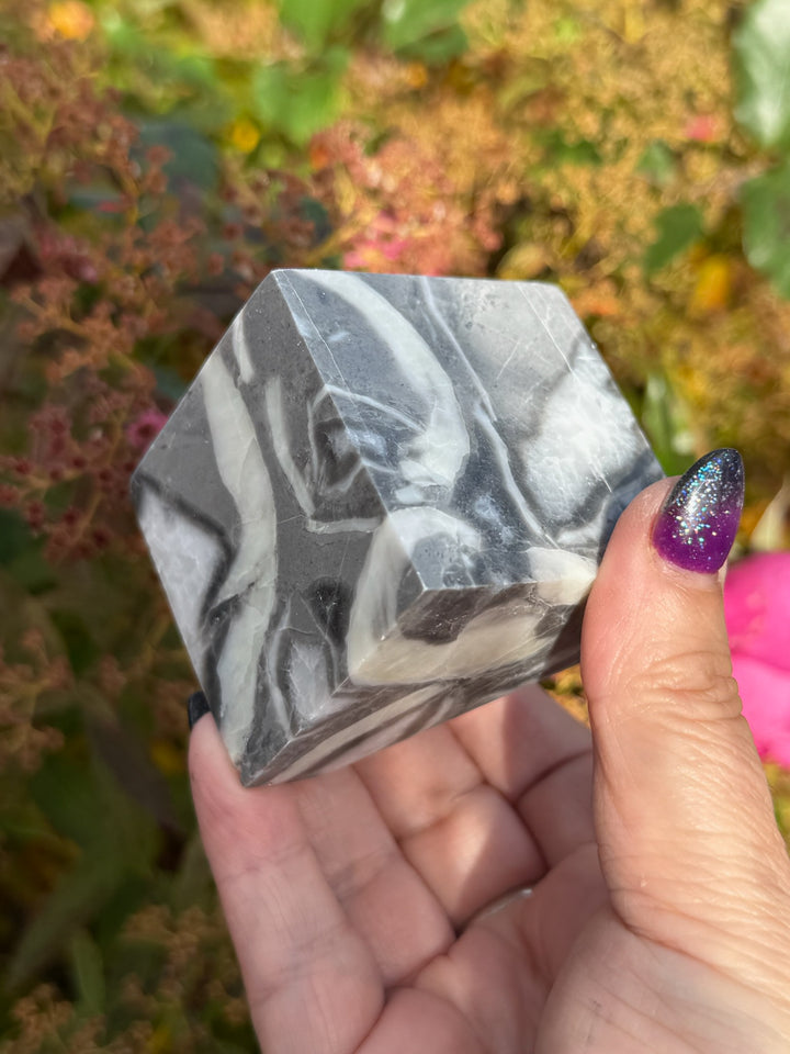 Shell Jasper Floating Cube