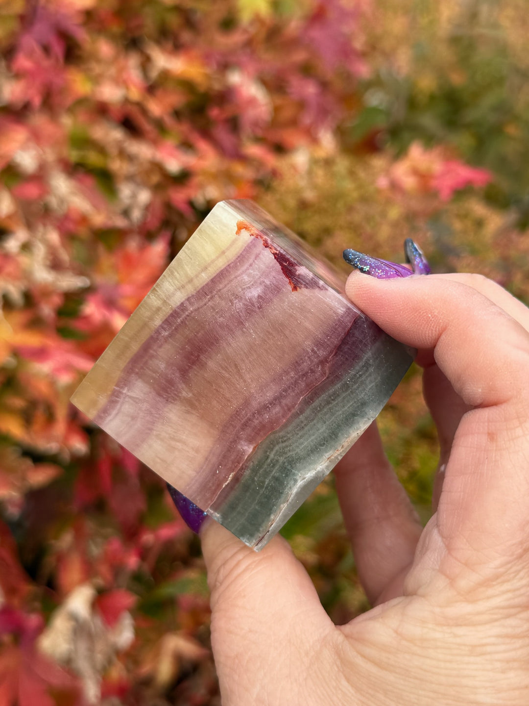 High Quality Fluorite Floating Cube Carving