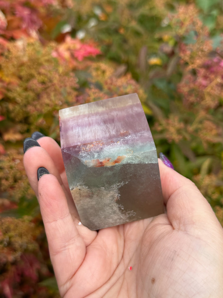High Quality Fluorite Floating Cube Carving