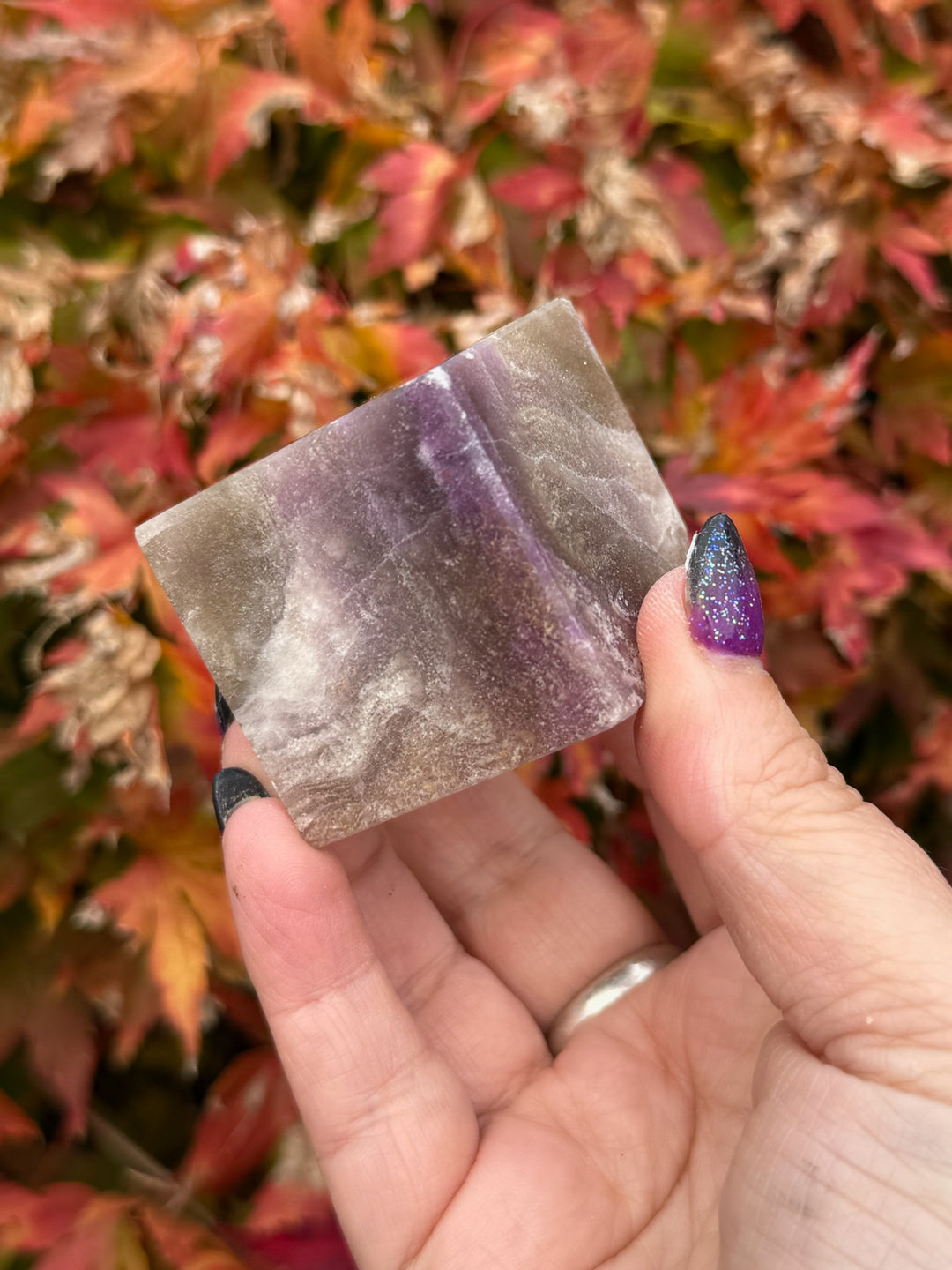 Silky Fluorite Floating Cube Carving
