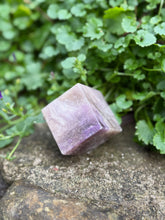 Load image into Gallery viewer, Silky Fluorite Floating Cube Carving
