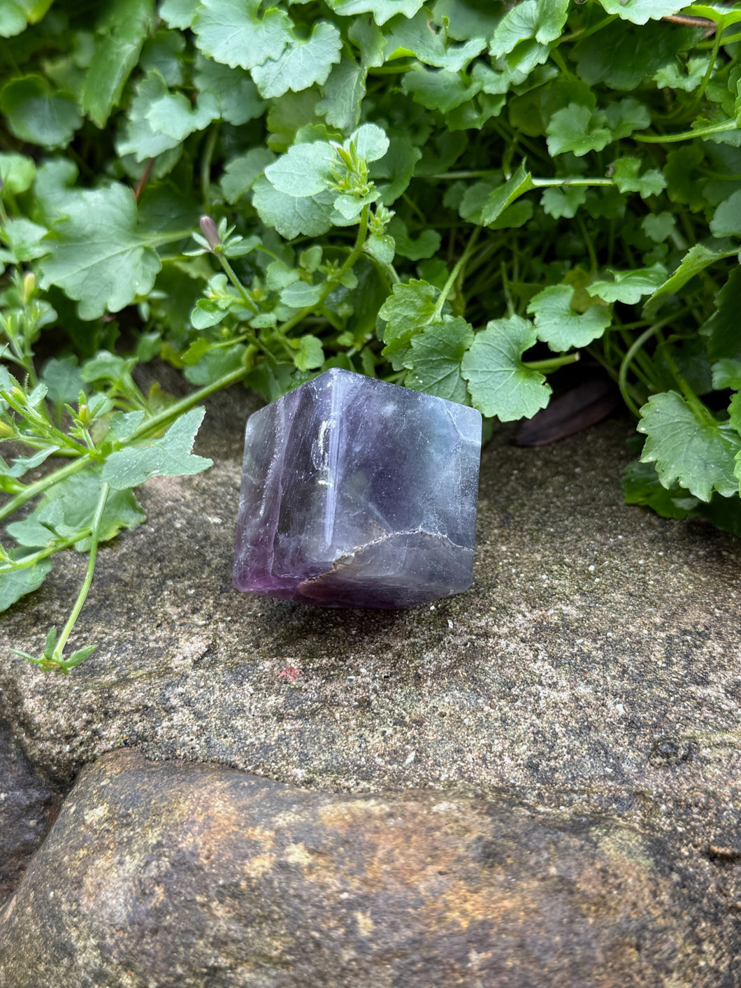 Fluorite Floating Cube Carving