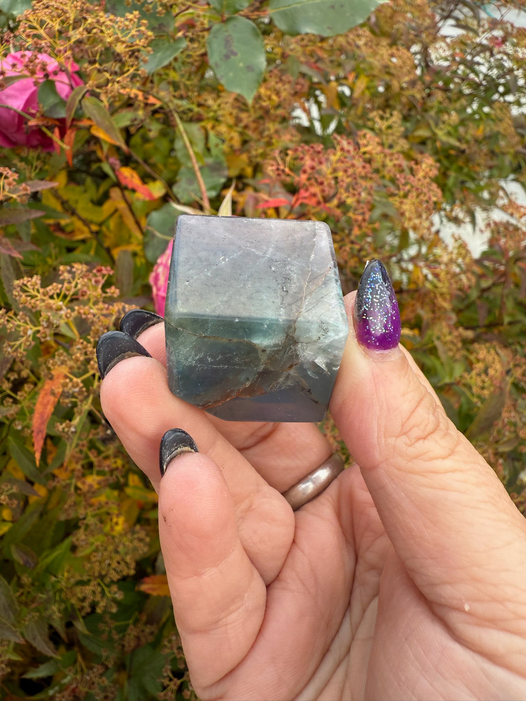 Fluorite Floating Cube Carving