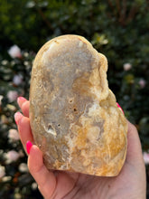 Load image into Gallery viewer, Large Freestanding Calcite and Agate Freeform
