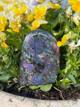 Load image into Gallery viewer, High Purple Flash Labradorite Freeform 9cm Exact Piece
