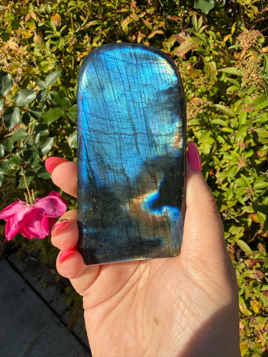 Blue flash Labradorite Freeform from Madagascar