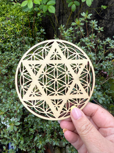 Star of David Crystal Grid Board 10cm