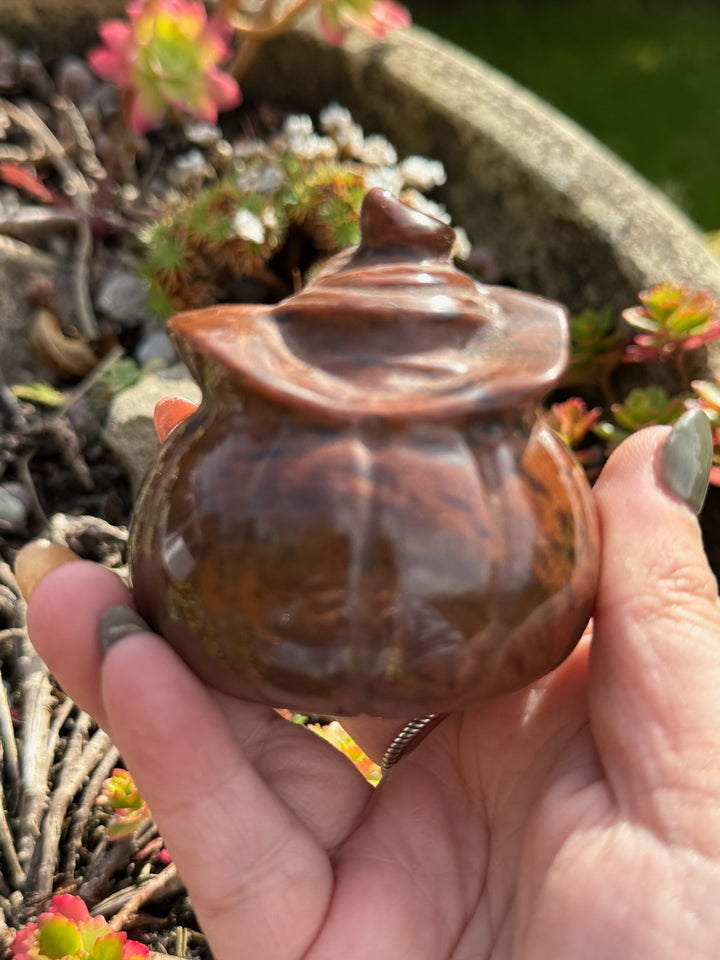 Mahogany Obsidian Pumpkin Carving