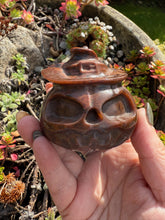 Load image into Gallery viewer, Mahogany Obsidian Pumpkin Carving
