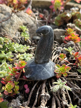 Load image into Gallery viewer, Black Marble Witches Hat Carving
