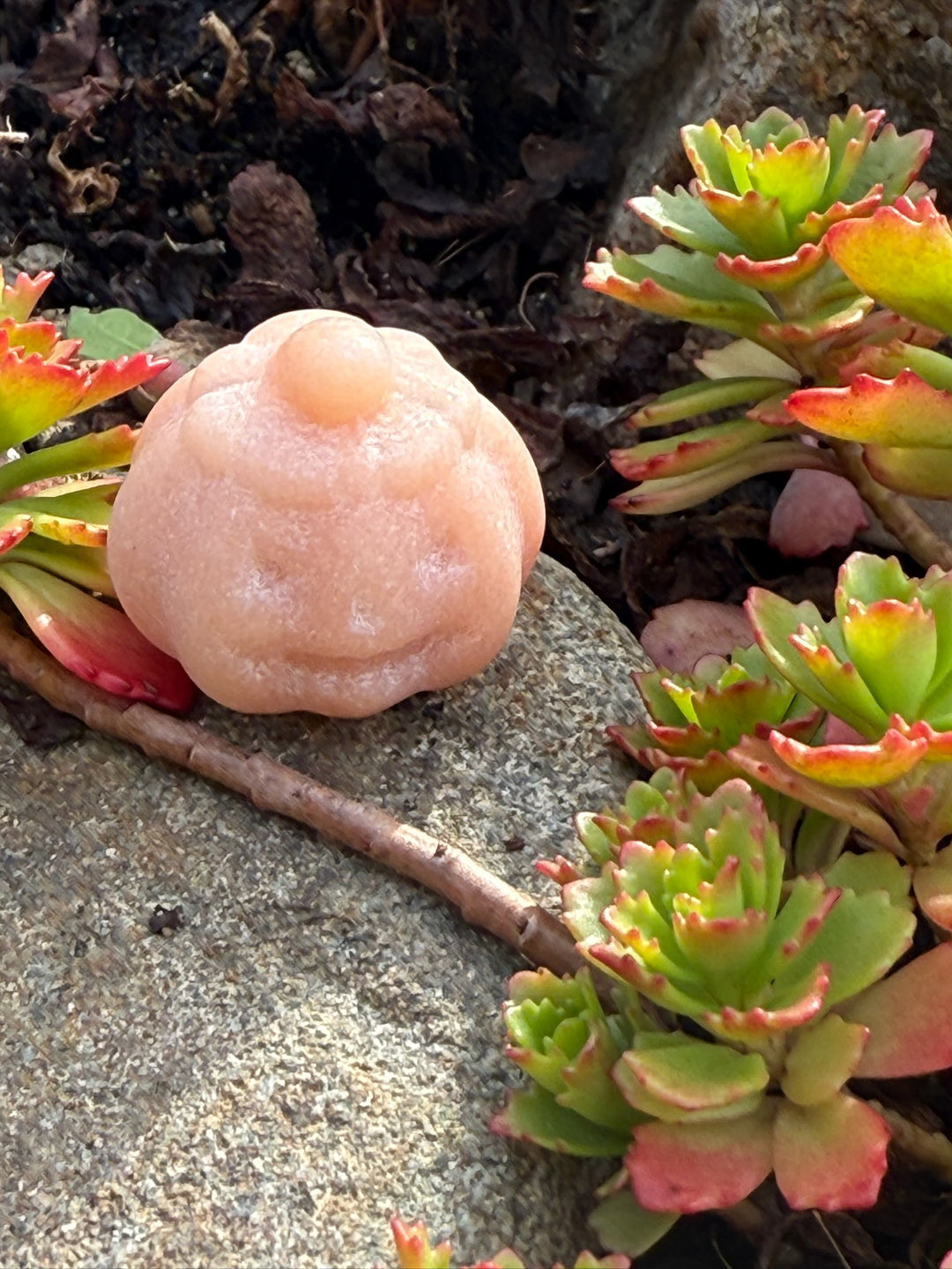 Orange Calcite Mini Pumpkin Carving