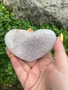 Quartz and Agate Heart