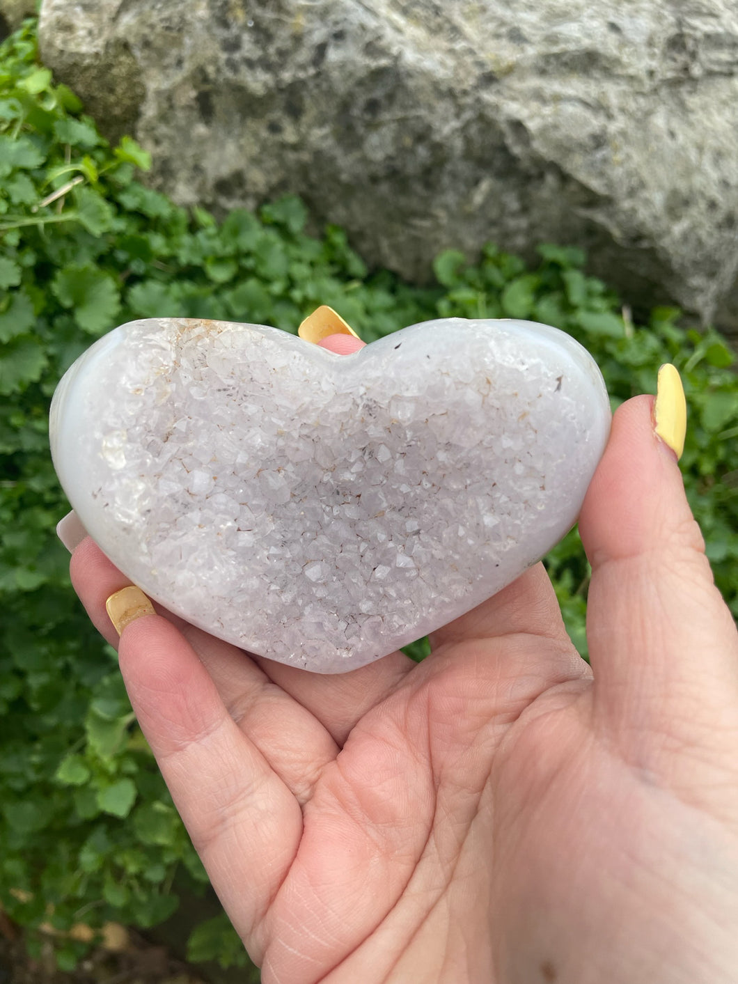 Quartz and Agate Heart