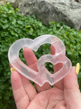 Load image into Gallery viewer, Rose Quartz Double Heart
