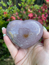 Load image into Gallery viewer, Unusual Purple Ocean Jasper Heart
