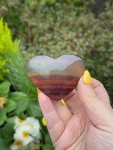 Load image into Gallery viewer, Rainbow Fluorite Heart Carving

