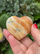 Load image into Gallery viewer, Brown Aragonite Heart Carving
