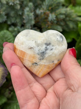 Load image into Gallery viewer, Brown Aragonite Heart Carving
